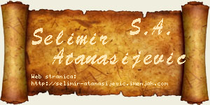 Selimir Atanasijević vizit kartica